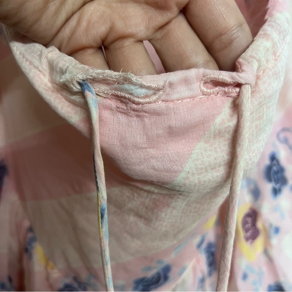 New Free People Stop Time Floral Pink Maxi Tiered Fairy Boho Halter Dress XL - Picture 11 of 14